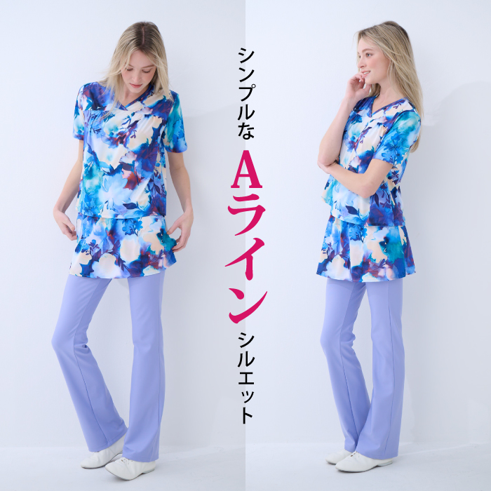 しなやかでドレープ感もありシンプルなオーバースカート