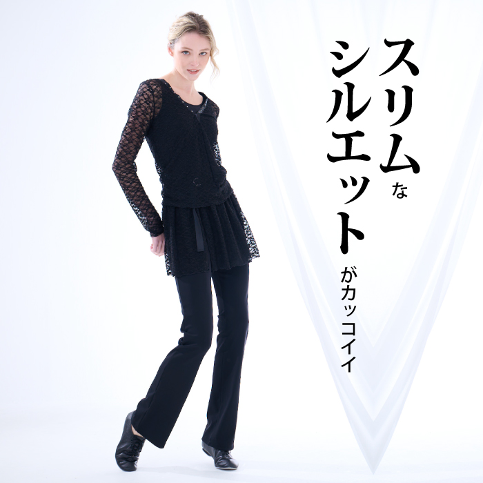 小花柄がキュートなストレッチレースのトップス