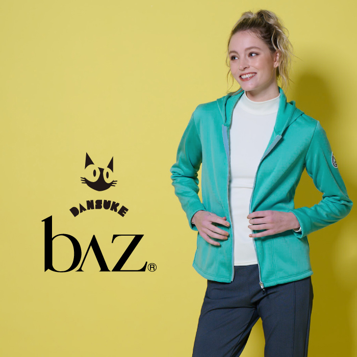 裏起毛で軽くて暖かい、色目もスポーティなジップアップパーカー