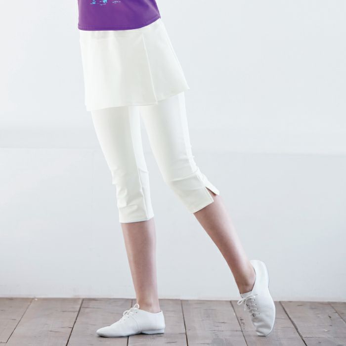 白でも透けない紫外線防止のオーバースカート