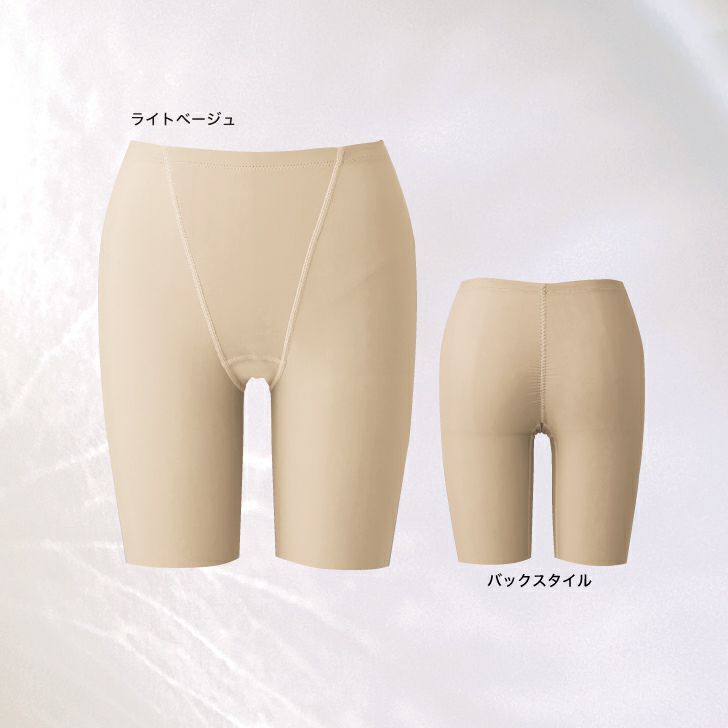 お腹の部分を2重にしてしっかりサポート 、1枚履き可能なスパッツ