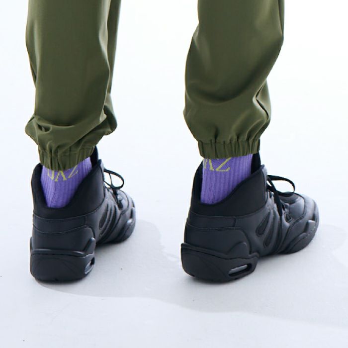 足底テーピング構造のクルーソックス