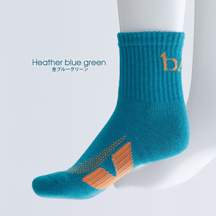 足底テーピング構造のクルーソックス