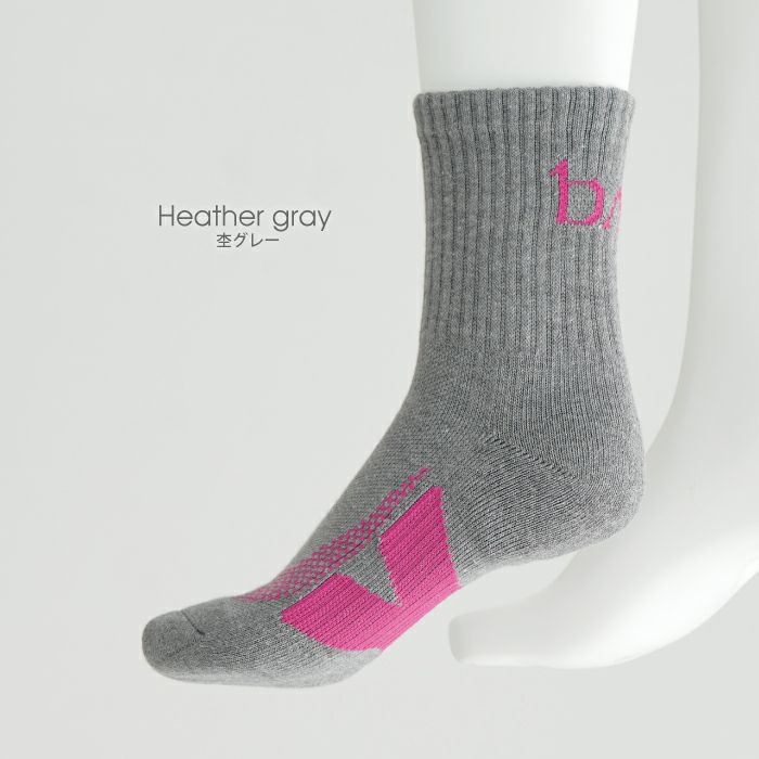 足底テーピング構造のクルーソックス