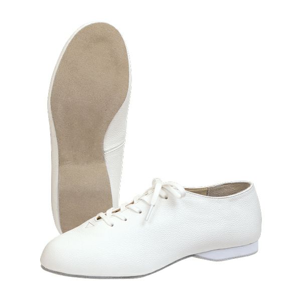 マイクロファイバーレザー（合成皮革）でソフトで丈夫なジャズシューズ