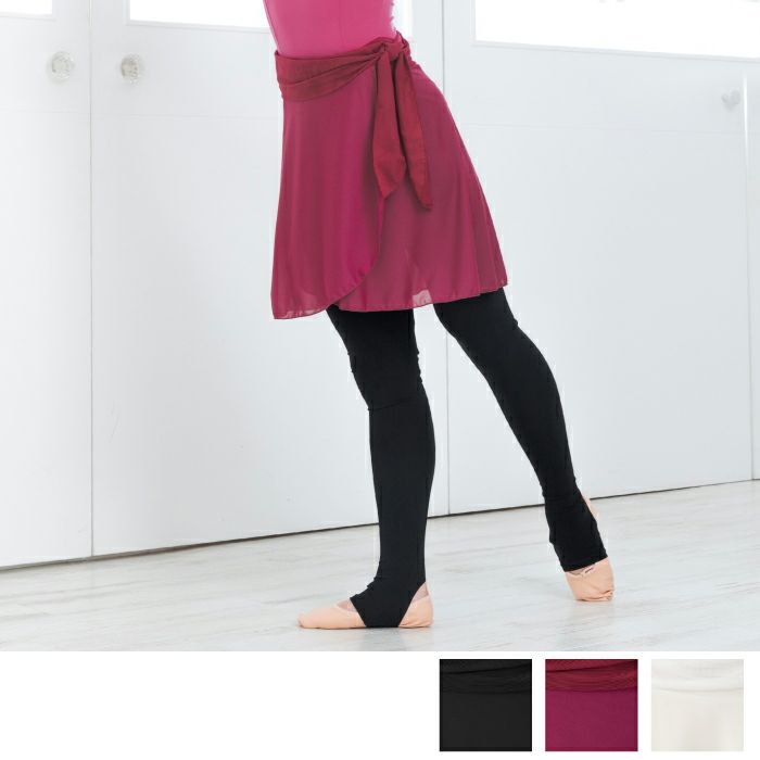 後ろ裾が少し長いフィッシュテールで異素材使いの巻きスカート