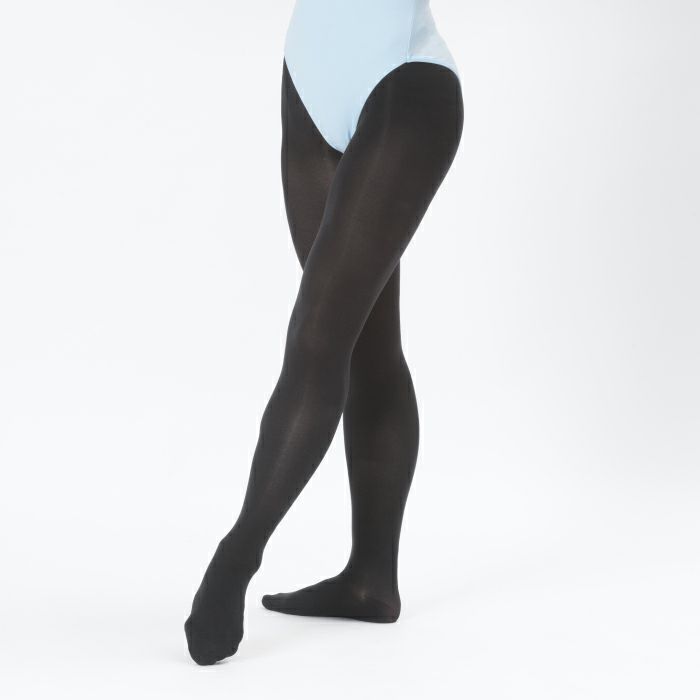 すぐれた伸縮性ですいつくようなフィット感のバレエタイツ