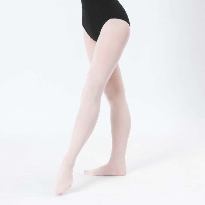 すぐれた伸縮性ですいつくようなフィット感のバレエタイツ