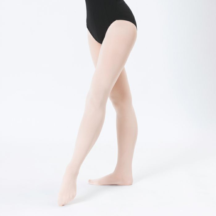すぐれた伸縮性ですいつくようなフィット感のバレエタイツ