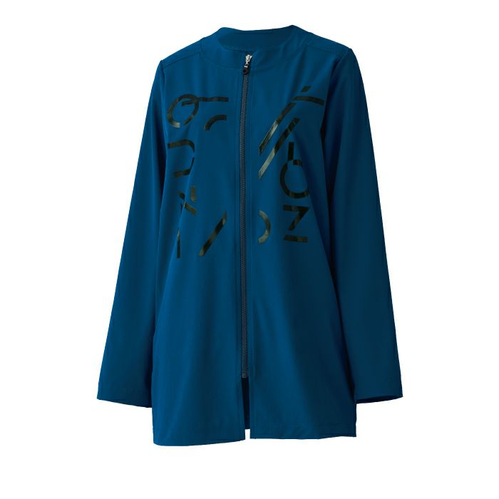 コーデしやすいノーカラーコート