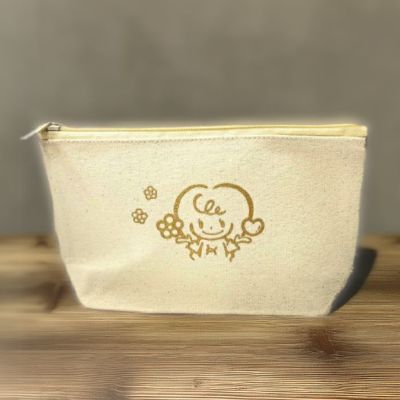 オリジナルロゴ入りコットンポーチ