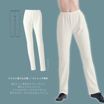 【THEAIRTOWN】スタッド セミブーツカットパンツ★ 防透セミブーツカットパンツ｜フィットネス＆バレエウェア