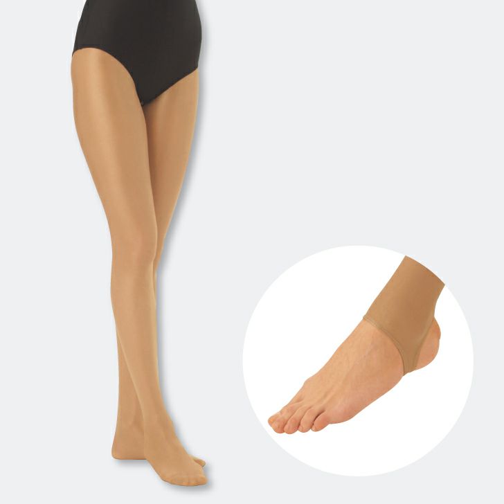 上品な光沢と適度なサポート感のあるダンシングタイツ