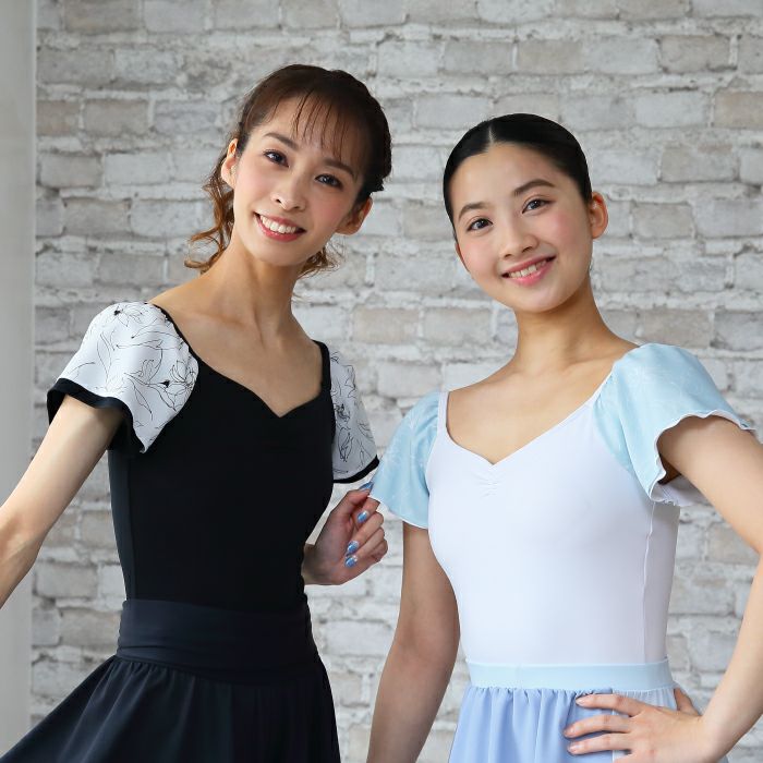 ダブルラグランフレアレオタード