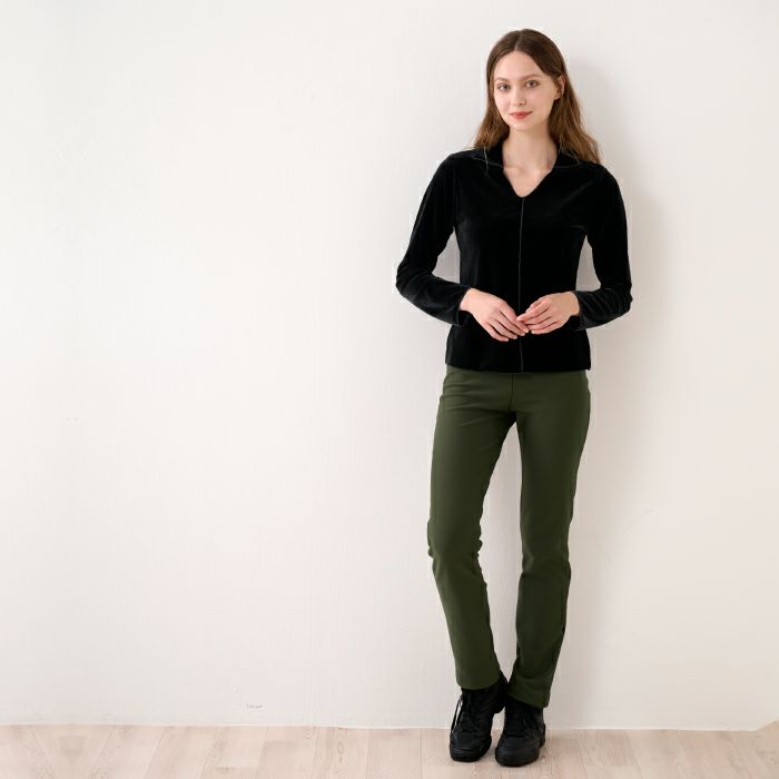 寒い季節に欠かせない動きやすい裏起毛パンツ