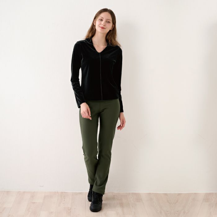 寒い季節に欠かせない動きやすい裏起毛パンツ