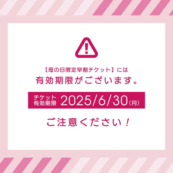 期間限定お買い得な母の日限定チケット